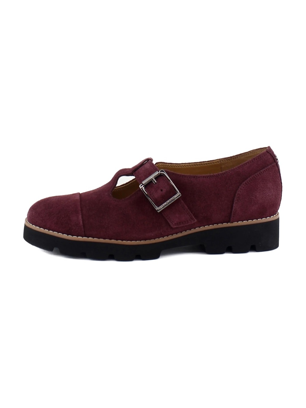 Vionic Women’s Suede Mary Jane Shoe in Burgundy 8.5 Comfy Foot Support - Picture 3 of 8